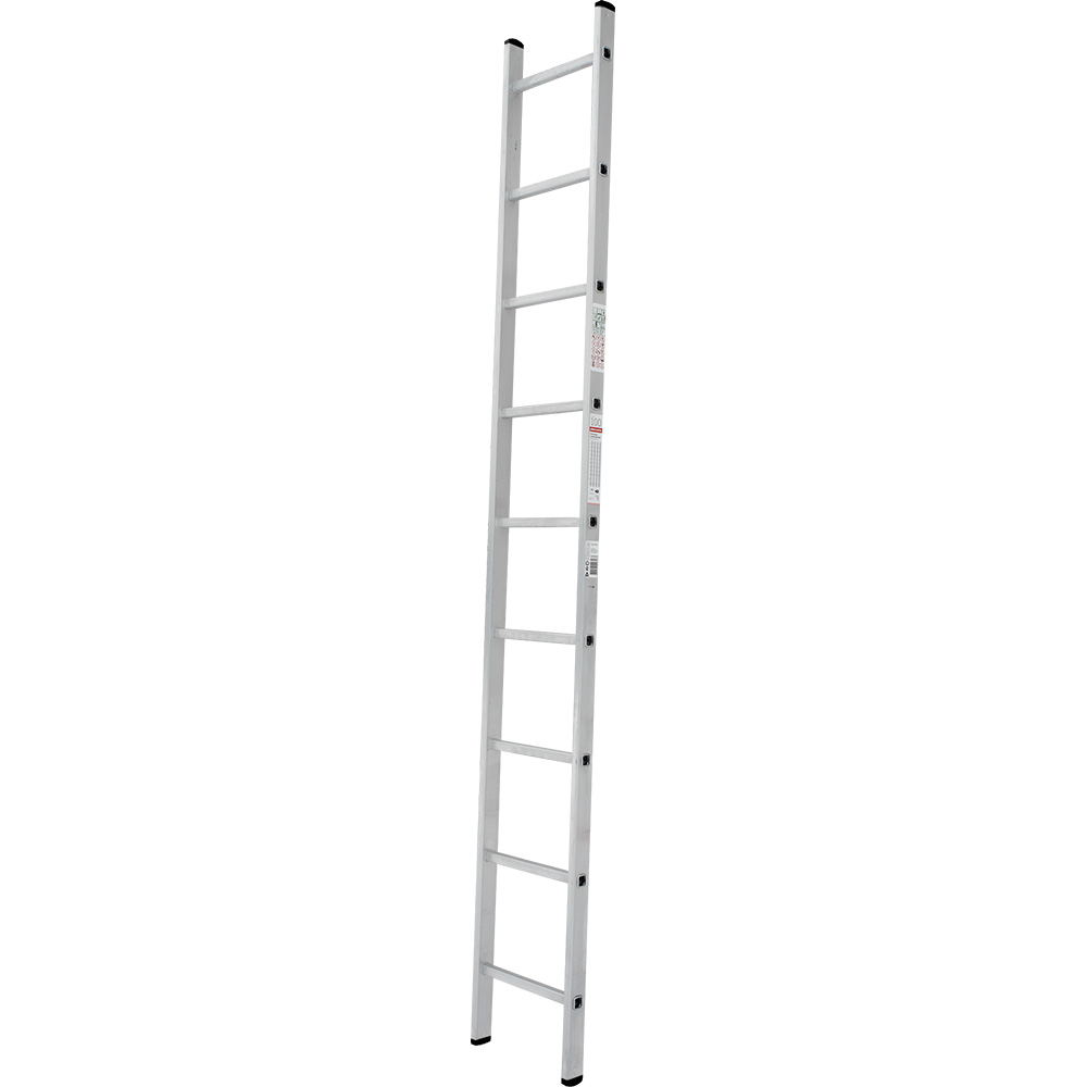 Лестница односекционная 9 ступеней, NV1210, 2,38м. алюминиевая