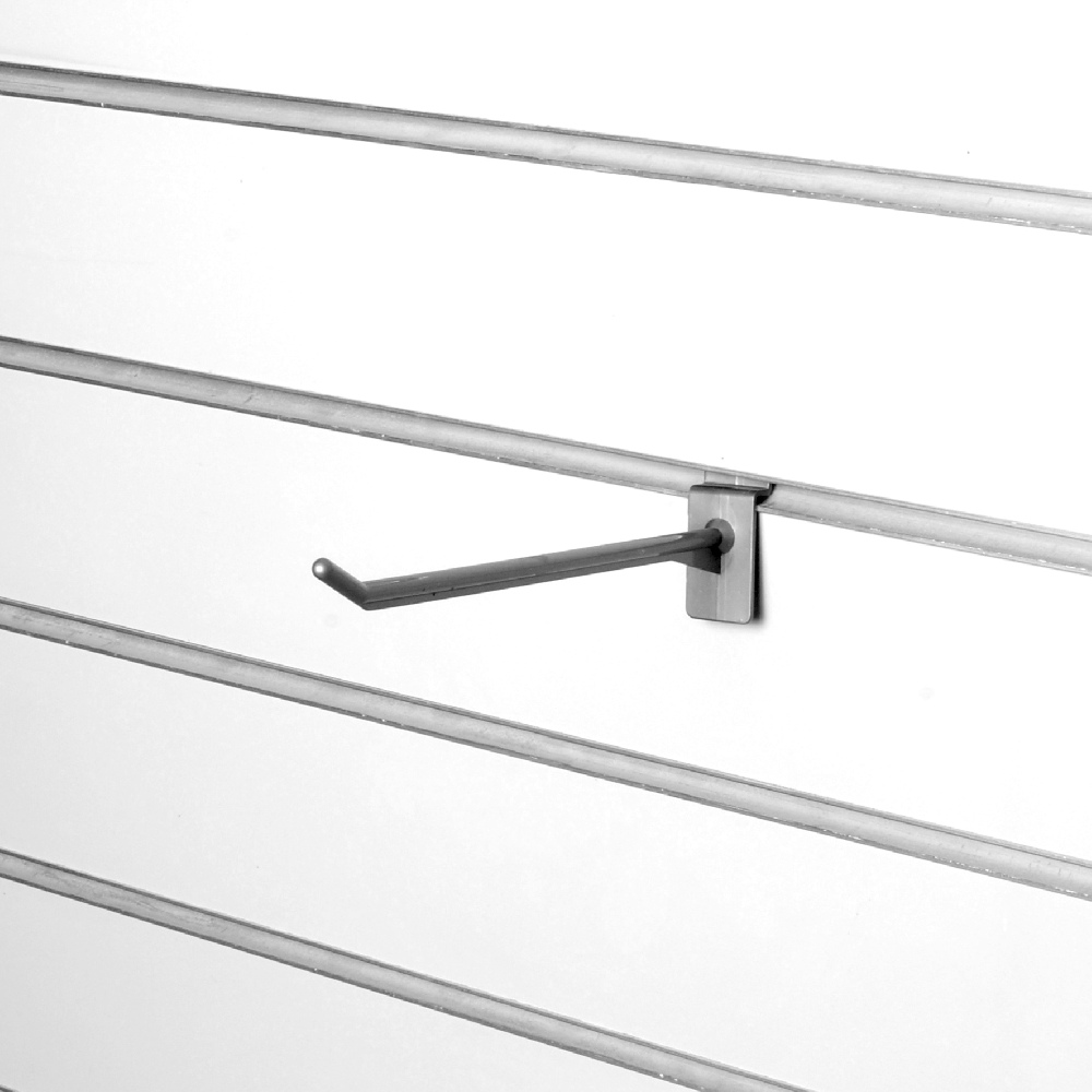 Крючок для экономпанели пластиковый 150мм, металлик FP291