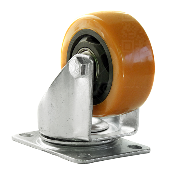 Колесная опора d75 поворотное, PVC, полиуретан (Medium) 4023075PVC г\п 80 кг