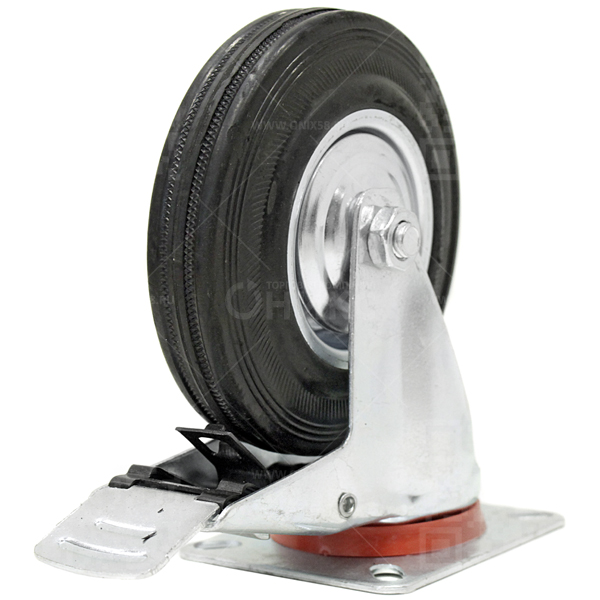 Колесная опора d125 поворотная с тормозом SCB 55 г\п 100 кг (28)