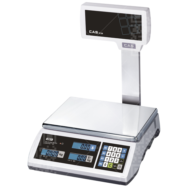 Весы CAS ER Jr-15CBU (LCD) со стойкой