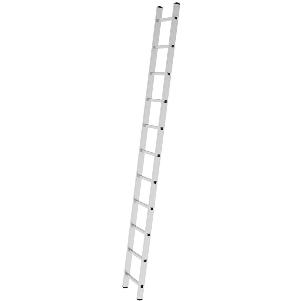 Лестница односекционная 11 ступеней, NV2210, 2,90м. алюминиевая