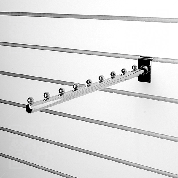 Кронштейн прямой с 9-ю шариками, d=19мм, длина 400мм,  хром A016 