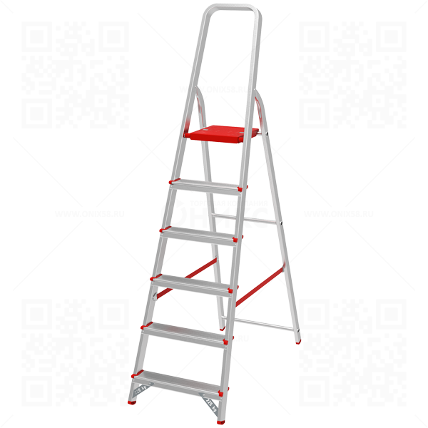 Стремянка 6 ступеней, NV3110 Новая высота, алюмин. 