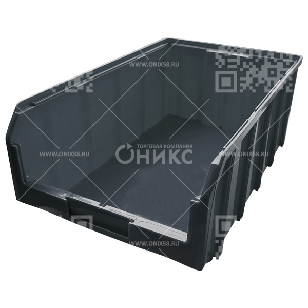 Ящик пластиковый V-4 502*305*184 серый
