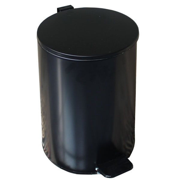 Урна педальная 30 л. черная