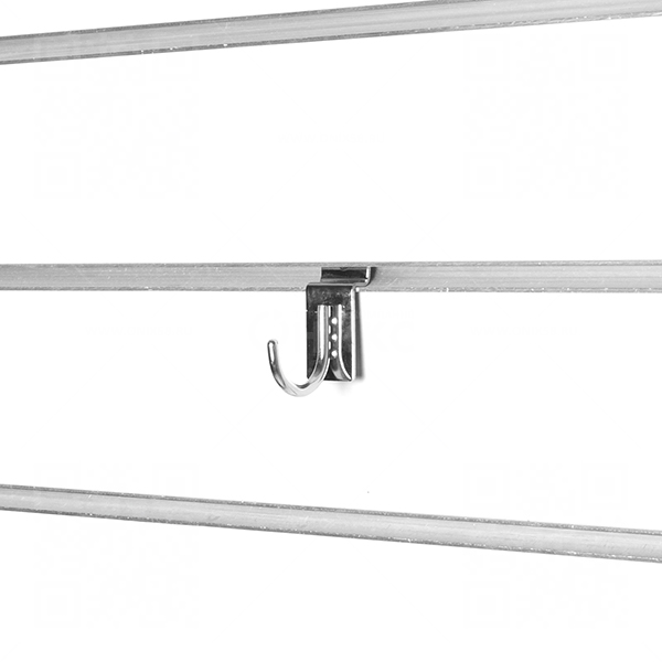 Крючок для экономпанели универсальный, хром A324