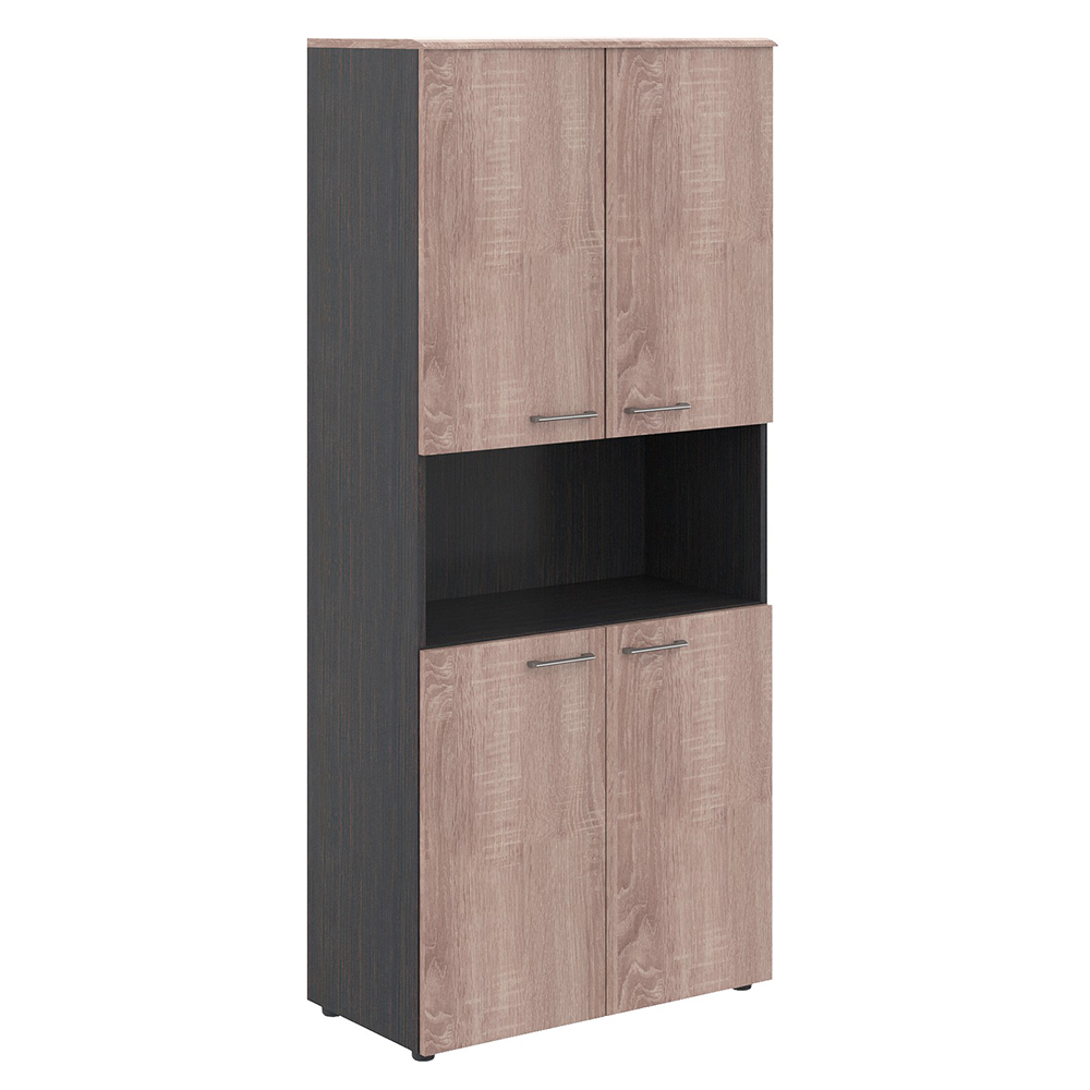 Шкаф с 2-мя комплектами глухих малых дверей и топом WHC 85.4  856х432х1949 WAVE (НАБОР)