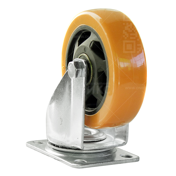 Колесная опора d100 поворотное, PVC, полиуретан (Medium) 4023100PVC г\п 95 кг