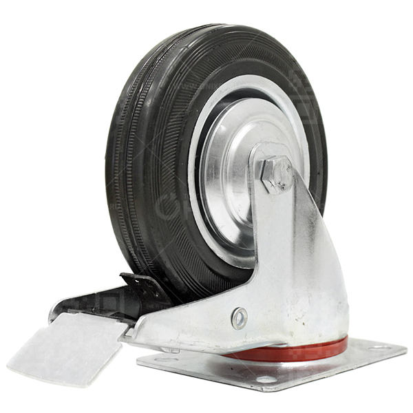 Колесная опора d160 поворотная с тормозом SCB 63 г\п 150 кг (12)