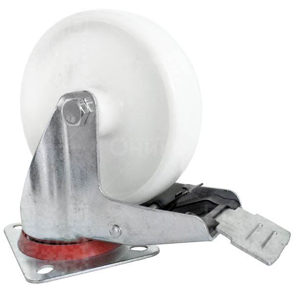 Колесная опора d160 поворотное с тормозом нейлоновое SRCnb 63 (1123160) г\п 145 кг (12)