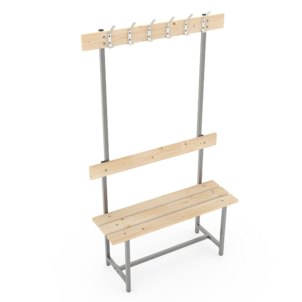 Скамья СВТ-4, с крючками 1000мм. сосна  арт. 12013