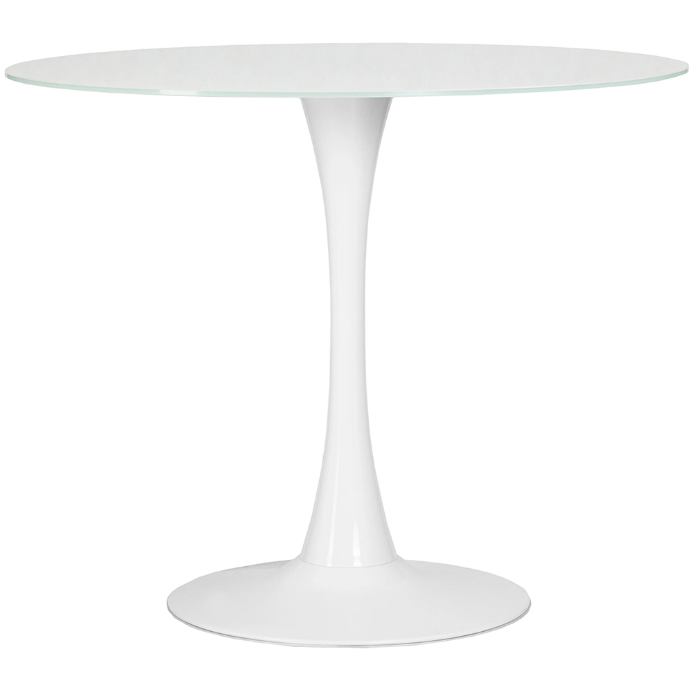Стол обеденный MIA LMZL-TD-209 столещница белая, основание белое 