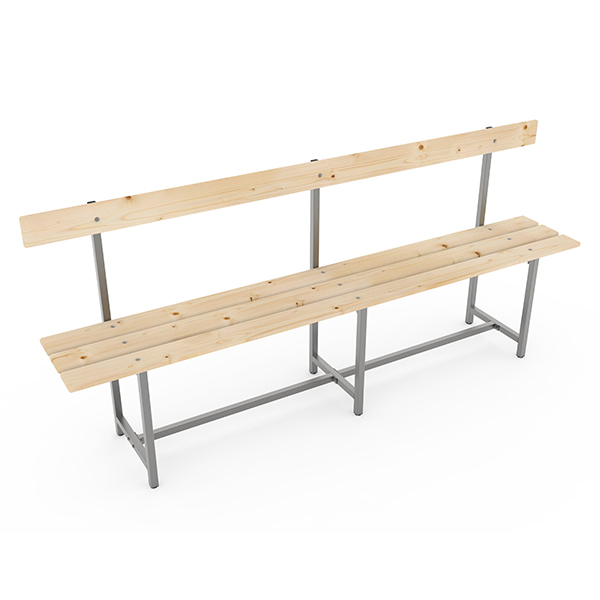 Скамья СТ-6, спинка 2000мм. сосна  арт. 12011