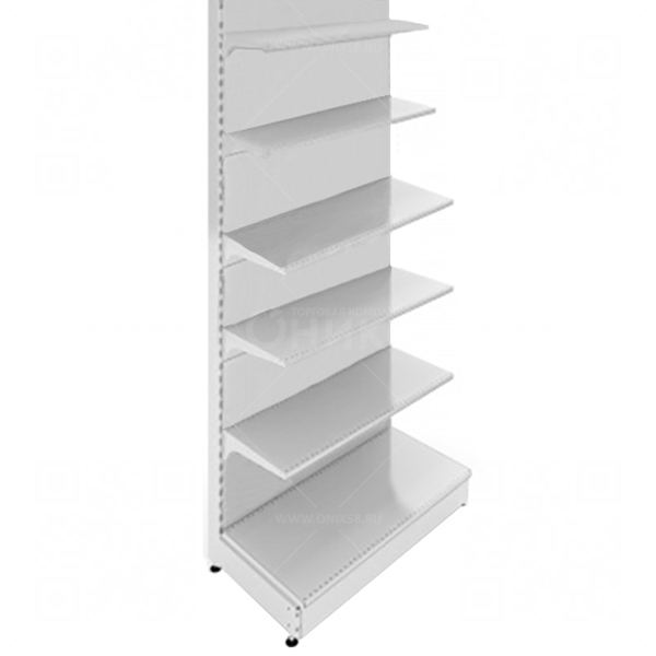 Стеллаж пристенный осн. секц. 2150*900*500, 5 полок (500-1шт.; 400-2шт.; 300-2шт.) 