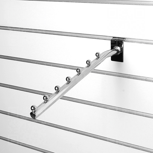 Кронштейн наклонный прямой с 7-ю шариками, d=19мм, длина 350мм, хром A021-350 