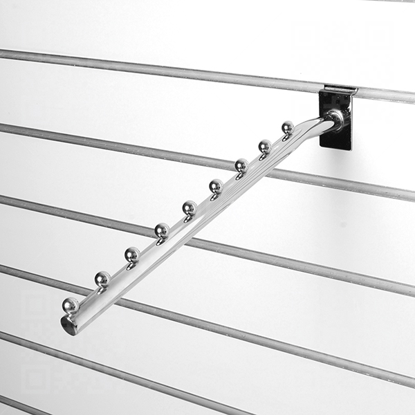 Кронштейн наклонный прямой с 9-ю шариками, d=19мм, длина 400мм, хром A021-400 