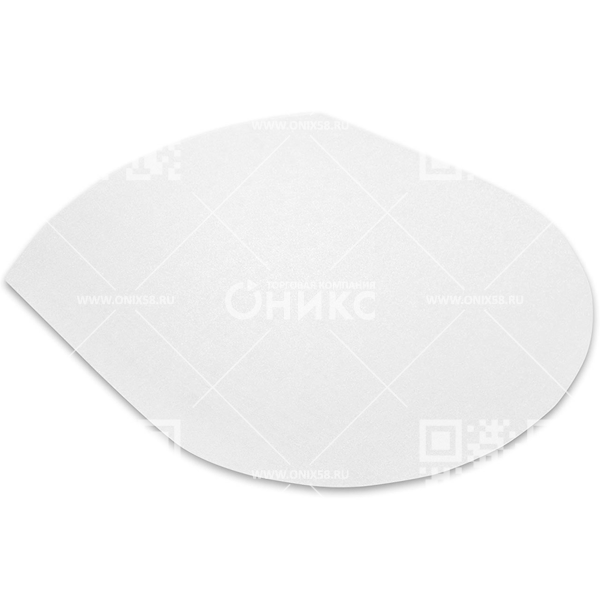 Коврик напольный Floortex FC129919SR овальный 99х125см Поликарбонат 812642