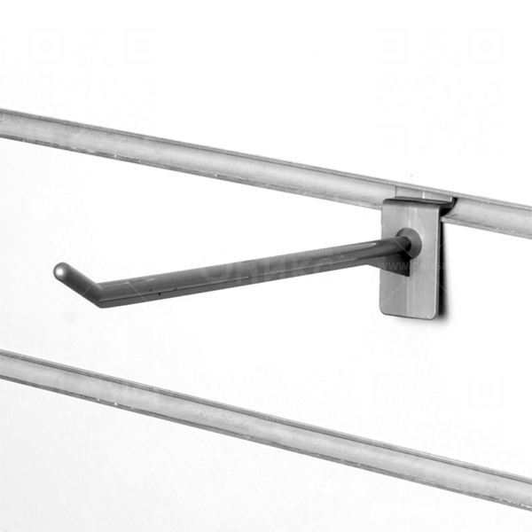 Крючок для экономпанели пластиковый 100мм, металлик FP290