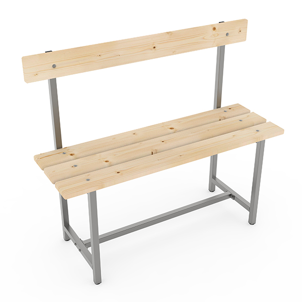 Скамья СТ-2, спинка 1000мм. сосна  арт. 12007