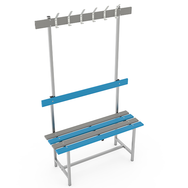 Скамья СВТ-4П, с крючками 1000мм. пластик  арт. 12055