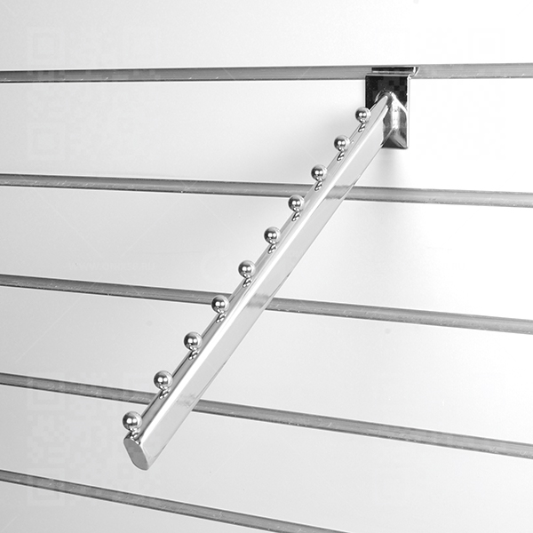 Кронштейн наклонный с 10-ю шариками, длина 400мм  хром  A111-10b/c 