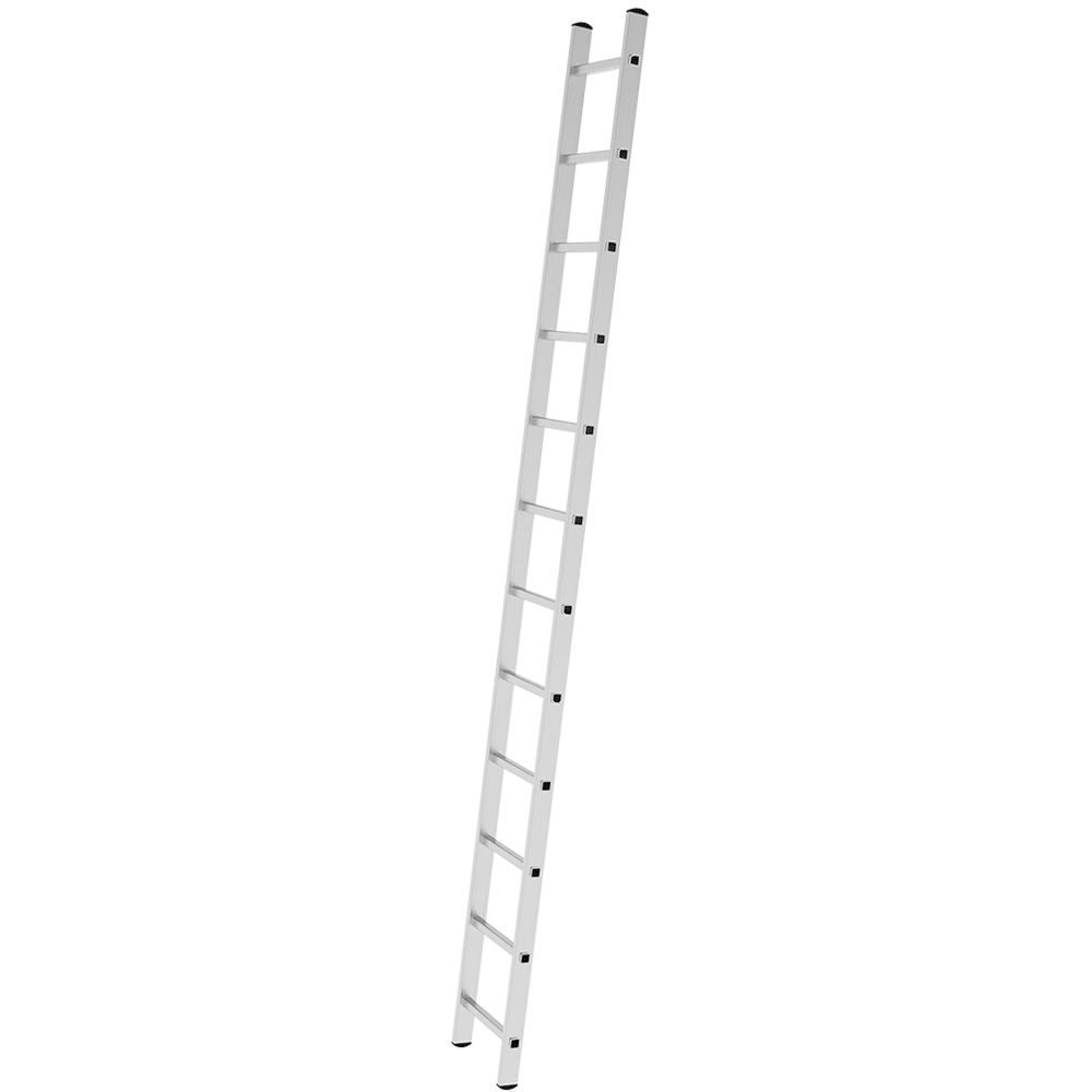 Лестница односекционная 12 ступеней, NV2210, 3,16м. алюминиевая