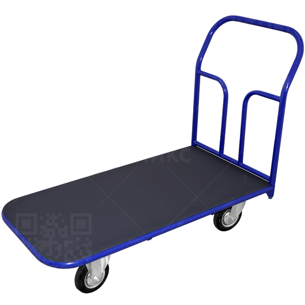 Тележка платформенная ТПР 5 700*1200 с резин. покрыт. колеса d-160