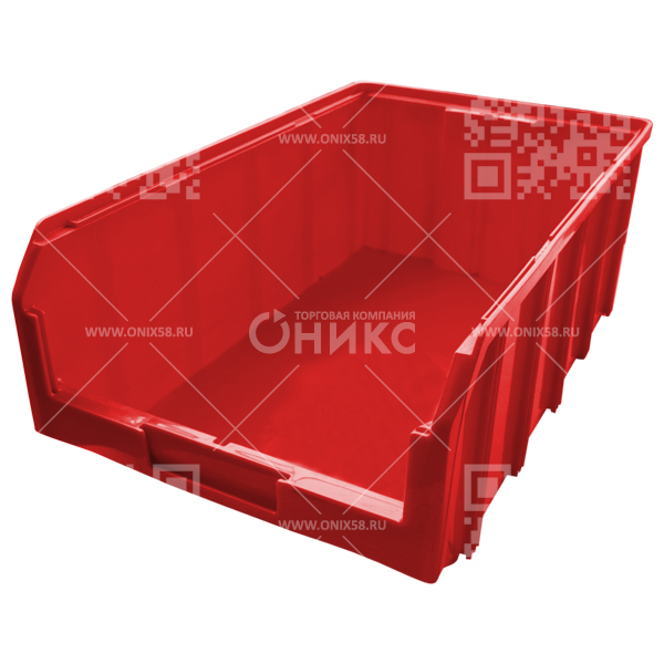 Ящик пластиковый V-4 502*305*184 красный
