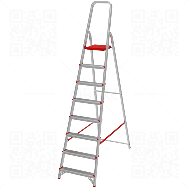 Стремянка 8 ступеней, NV3110 Новая высота, алюмин. 