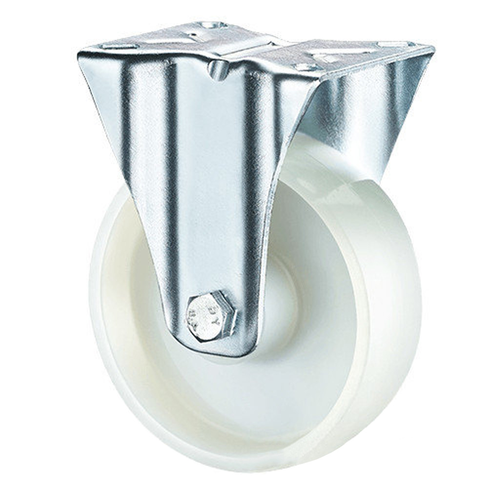 Колесная опора d125 неповоротное нейлоновое FRCn 54 (1121125) г\п 100 кг (28)