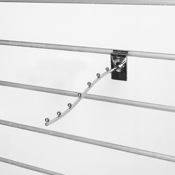 Кронштейн изогнутый с 7-ю шариками, d=6мм, длина 250мм, хром A105-250