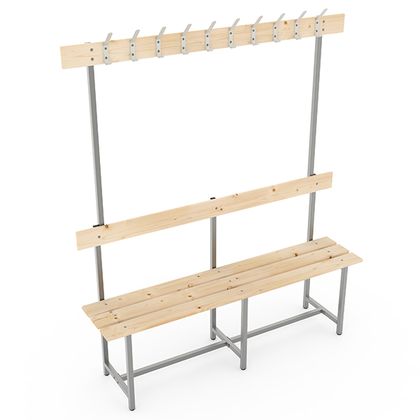 Скамья СВТ-5, с крючками 1500мм. сосна  арт. 12015