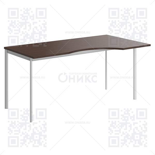 Стол эргономичный СА-1S(R) правый, 1600*900*755 белый полуматовый IMAGO S