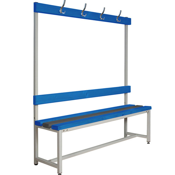 Скамья СКП-1В-2000 с крючками, пластик