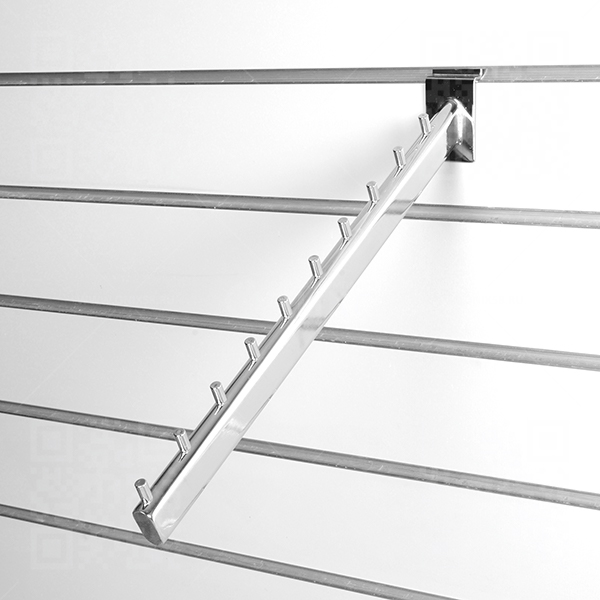 Кронштейн наклонный с 10-ю штырьками, длина 400мм хром A111-10p/c 