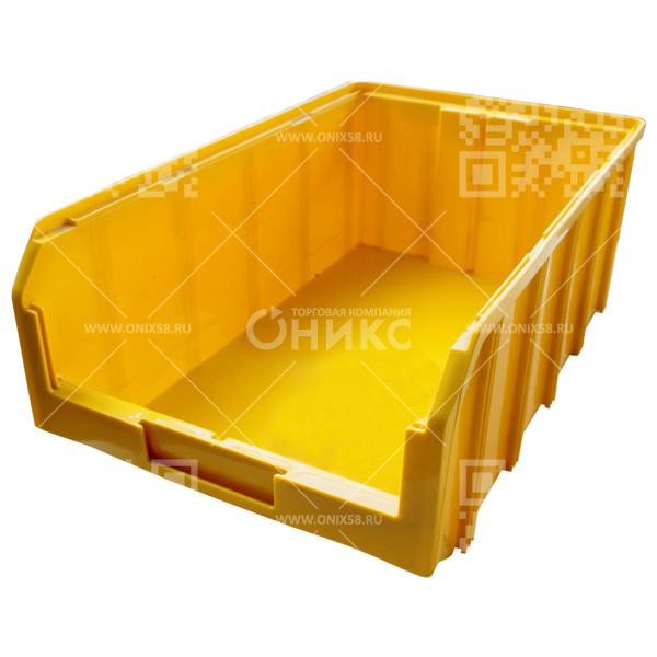 Ящик пластиковый V-4 502*305*184 желтый