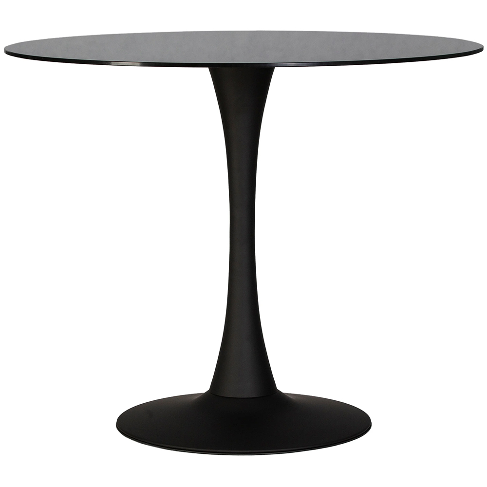 Стол обеденный MIA LMZL-TD-209 столещница черная, основание черное 