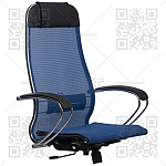 Каркас кресла МЕТТА B 1m 12/K131 (Комплект 12) (Сетка X-2 синяя  CC)