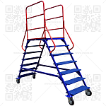 Лестница разборная ЛР 6.2 2135*2330*785 (h площ 1430мм) без колес