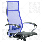 Каркас кресла МЕТТА B 1m 7/К131 (Комплект 7) (сетка Т-04 васильковая/ Т-01 черная)