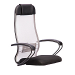 Каркас кресла МЕТТА ErgoLife Sit10  0001110  (Комплект 11) (Ub00/Wh00/K1bL) (0111110 сетка X2 светло-серая/сид.черное/ подлок ArK-01.02T200 черн )