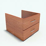 В-802 Тумба подвесная, 428*460*338мм. (Ольха горская)