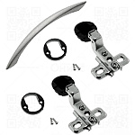 Комплект фурнитуры для стекла XGD 42-F без цвета 200х265х5 XTEN