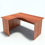 В-824Л Стол эргономичный левый, 1380*1180*740мм. (ВС-824лев / ВК-824лев) (Ольха горская)