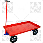 Тележка платформенная ТПО 2 с поворотной осью 600*900 (без колес)