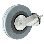 Колесная опора d125 болтовое крепление SCtg 55 серая резина г\п 100 кг