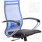 Каркас кресла МЕТТА B 2m 9/К131 (Комплект 9) (сетка Т-04 васильковая/ Т-01 черная)