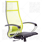 Каркас кресла МЕТТА B 1m 7/К131 (Комплект 7) (сетка Т-09 лайм/ Т-01 черная)