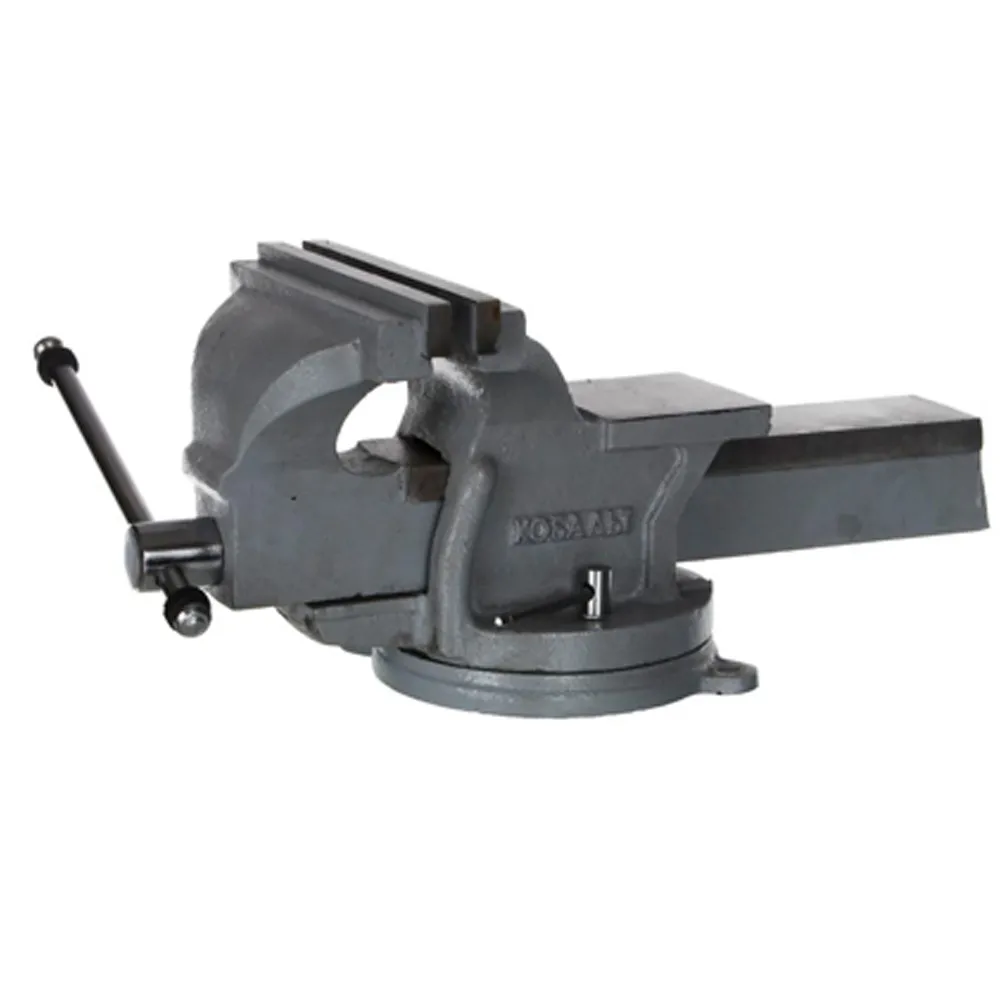 Тиски слесарные поворотные 200 мм КОБАЛЬТ 